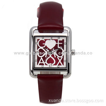 Original Round Luxury Diamond vogue Quartz 2014 Women Leather Watches